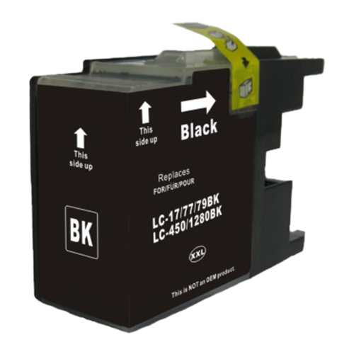 BROTHER LC1280XLBK korvaava Premium Musta väripatruuna, leveä 60ml, Takuu 1v.