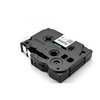 TZ-231 P-touch yhteensopiva kirjoitinteippi 5kpl pakkaus / Musta/Valk / 12mm x 8m