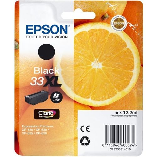 Epson C13T3351 Aito ja alkuperäinen patruuna, Epson Claria Premium 33XL, Musta
