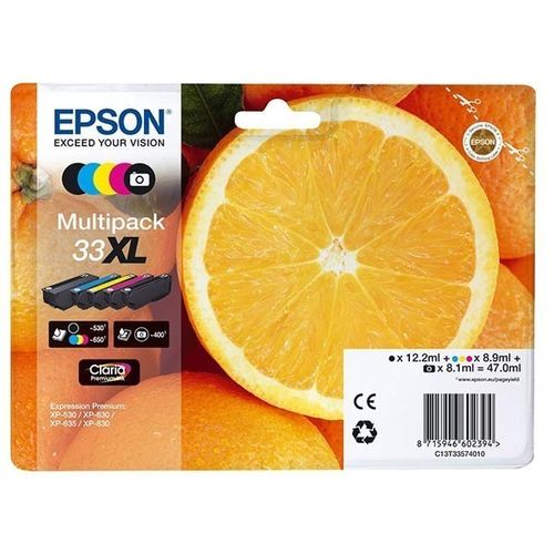 Epson C13T3357 Aito ja alkuperäinen patruuna, Epson Claria Premium 33XL, Y,C,M,Pb,Bk