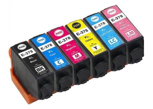 Epson Multipack 6-colors, Epson C13T37984010 Premium korvaava Epson 378XL, Takuu 2v., 500/830 sivua