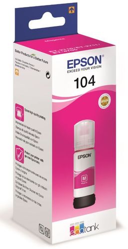 EPSON T104 Ecotank, Magenta, Aito ja alkuperäinen Epson C13T00P340