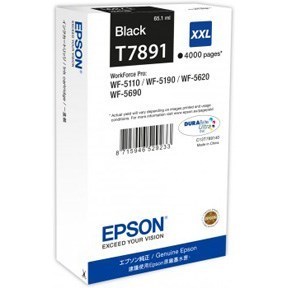 Epson C13T789140 mustekasetti, Musta, Aito ja alkuperäinen, 4000 sivua, Epson T7891