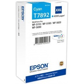 Epson C13T789240 mustekasetti, Cyan, Aito ja alkuperäinen, 4000 sivua, Epson T7892