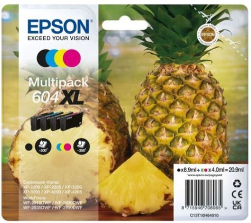 EPSON 604XL Multipack 4-värin paketti, CMYK, Aito ja alkuperäinen Epson, Suurtäyttöversiot