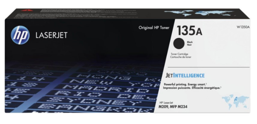 HP 135A mustekasetti, Musta, Aito ja alkuperäinen HP W1350A, 1100 sivua