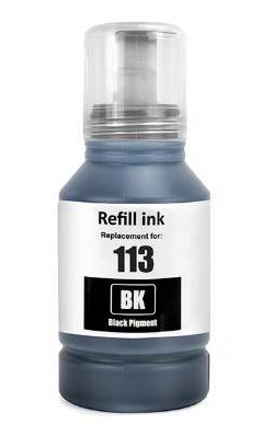 EPSON 113 mustepullo, Korvaa EPSON C13T06B140, Musta, 7500 sivua, Laadukas Pigmenttimuste
