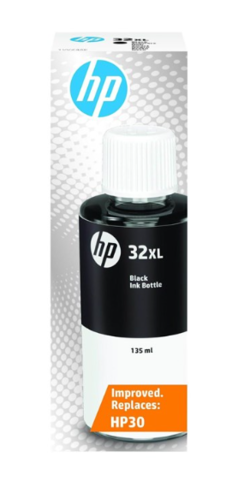 HP 32XL Musta, Aito ja alkuperäinen HP 1VV24AE Suurtäyttö 135ml. jopa 6000 sivua