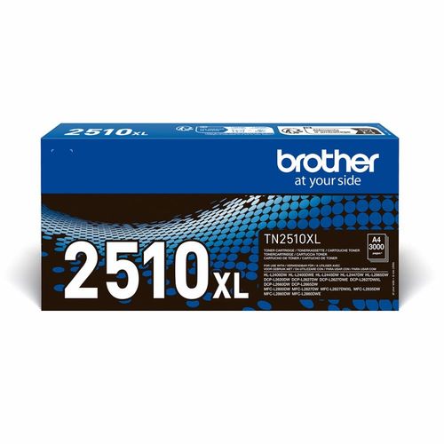 Brother TN-2510XL Musta suurtäyttö värikasetti, Aito ja alkuperäinen Brother! 3000 sivua