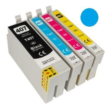 EPSON 407 mustekasetti, Cyan, Tarvike, Epson WF-4745 sarja, korvaa Epson C13T07U240