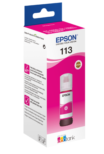 EPSON 113 Magenta 70ml, Aito ja alkuperäinen Epson C13T06B340, n.6000 sivua