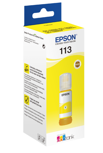 EPSON 113 Yellow 70ml, Aito ja alkuperäinen Epson C13T06B440, n.6000 sivua