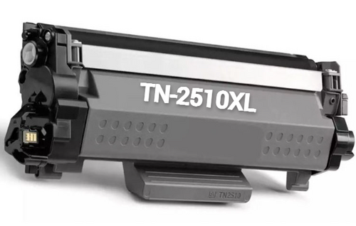 Brother TN-2510XL suurtäyttö värikasetti 3000 sivua, Musta, Premium tarvikekasetti, Takuu 3v.