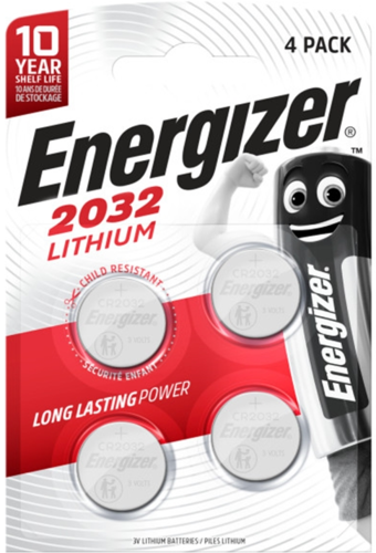 Nappiparisto CR2032 4kpl paketti, Energizer, Lithium
