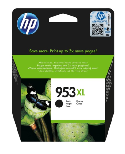 HP 953XL BK Musta, Aito ja alkuperäinen!  HP L0S70AE High Capacity 2000 sivua