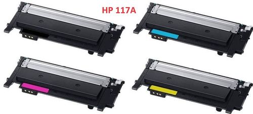 HP 117A värikasetit BK,C,M,Y, Premium tarvikevalmistaja, 1000/700 sivua