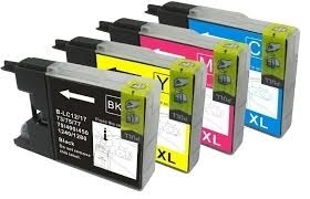 Brother LC1240 Bk,C,M,Y Premium tarvikekasetit, 600 ja 450 sivua, Takuu 1v.