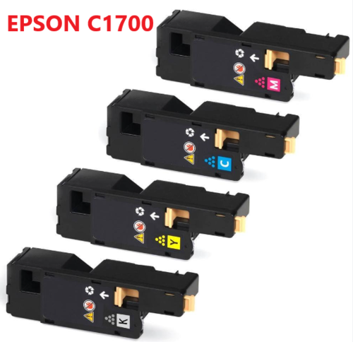 Epson C1700 Multipack KCMY korvaava Premium värikasettien sarja 2.0/1.4K, Takuu 3v, Epson C13S050614