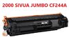 HP 44A JUMBO mustekasetti, korvaava HP CF244A, tuplatäyttö 2000 sivua, Takuu 3v. Premium HP 44A JUMBO mustekasetti, korvaava HP CF244A, tuplatäyttö 2000 sivua, Takuu 3v. Premium