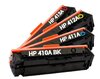 HP 410A CMYK Multipack korvaava Premium 4-väriä, Musta, Keltainen, Sininen, Punainen, Takuu 3v.