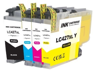 Brother LC427XL Multipack KCMY JUMBO 6000/5000 sivua, Premium tarvike, Takuu 2v.