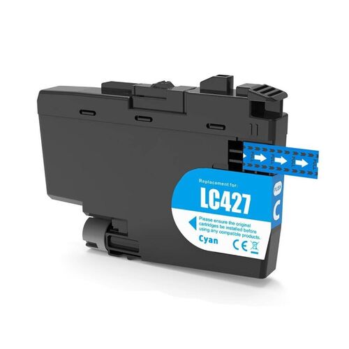 Brother LC-427XLC Cyan 5000 sivua, Premium tarvike, Takuu 2v.