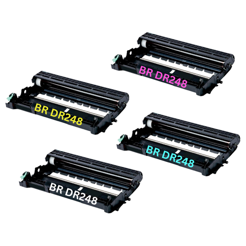 BROTHER DR248CL BK/C/Y/M, Value-Pack, korvaava Premium Bk,C,M,Y, 30000 sivua, Takuu 3v.