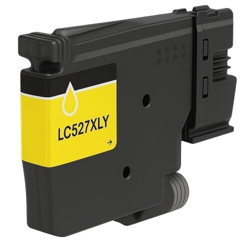 Brother LC527XLY Yellow, Premium tarvikevalmistaja, 2000 sivua, Takuu 2v.