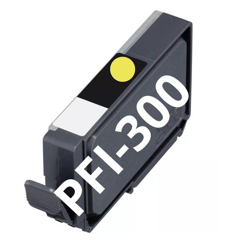 Canon PFI-300Y mustepatruuna, Yellow korvaava Premium, 14ml, Laatusertifioitu, Takuu 2v.