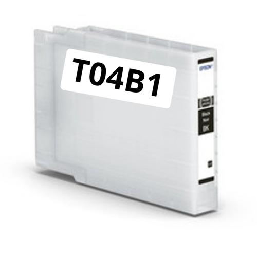 Epson T04B1 mustepatruuna, Musta korvaava C13T04B140 Premium, 120ml, Takuu 2v.