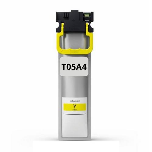 Epson T05A4 mustepatruuna, Yellow korvaava Premium, 215ml, Laatusertifioitu, Takuu 2v.