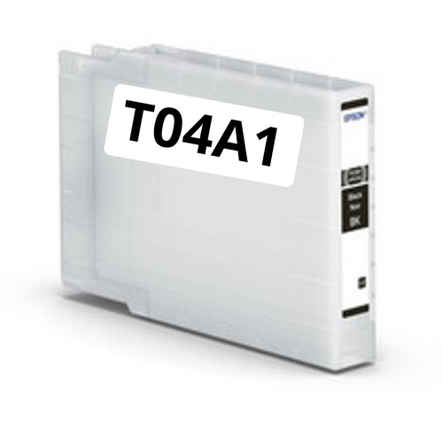 Epson T04A1 mustepatruuna, Musta korvaava WF-C8190 Premium, 230ml, Laatusertifioitu, Takuu 2v.