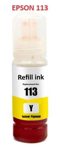 EPSON 113 Yellow Mustepullo, Korvaa Epson C13T06B440, n.6000 sivua, Laadukas pigmenttimuste
