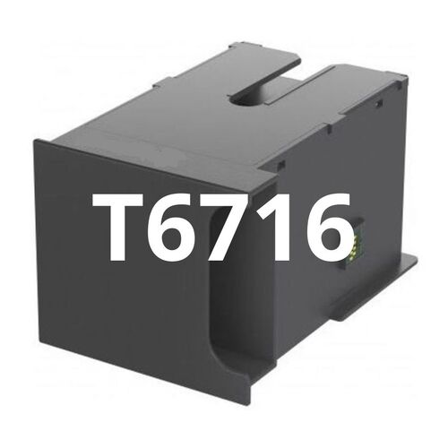 Epson T6716 Maintanance Box, korvaava Premium, Laatusertifioitu, Takuu 2v.