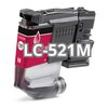 Brother LC521M mustepatruuna, Magenta korvaava Premium, 500 sivua, Laatusertifioitu, Takuu 2v.