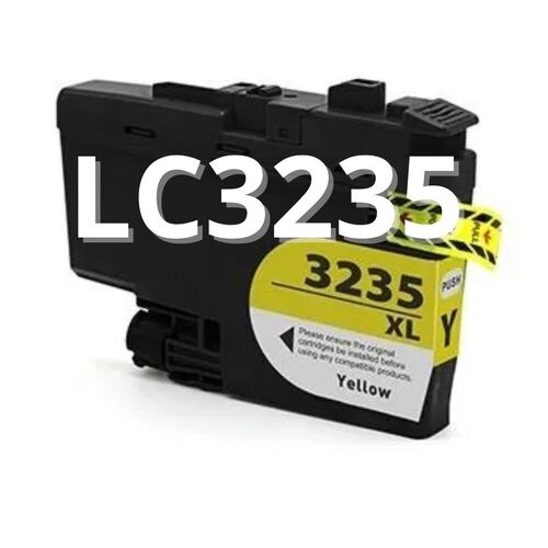 Brother LC3235XLY mustepatruuna, Yellow korvaava Premium, 5000 sivua, Laatusertifioitu, Takuu 2v.