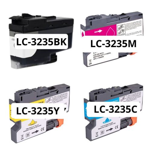Brother LC3235XL 4 värin mustepatruuna sarja, KCMY korvaava Premium, Laatusertifioitu, Takuu 2v.