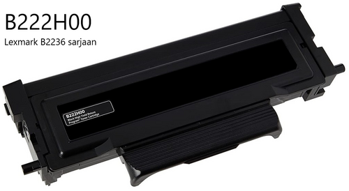 LEXMARK B222H00 Premium tarvikekasetti, Musta, Lexmark B2236 sarjaan, 3000 sivua, Takuu 3v